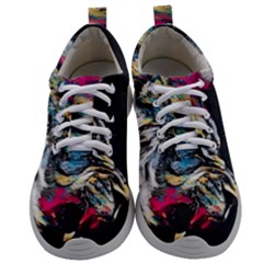 Angry Male Lion Roar Mens Athletic Shoes by Mog4mog4