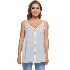 Furr Division Casual Spaghetti Strap Chiffon Top by Mog4mog4