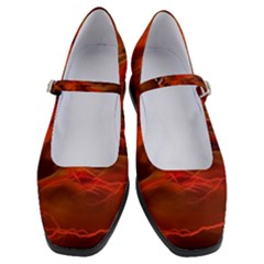 Fire Lion Flames Light Mystical Dangerous Wild Women s Mary Jane Shoes by Mog4mog4