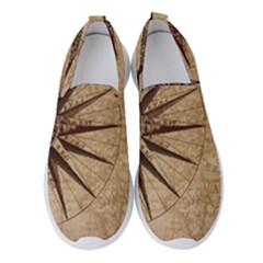 Compass Map Nautical Antique Women s Slip On Sneakers by Mog4mog4
