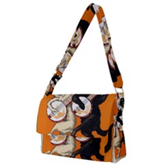 Vintage Poster Ad Retro Design Full Print Messenger Bag (l) by Mog4mog4