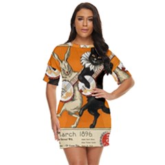 Vintage Poster Ad Retro Design Just Threw It On Dress by Mog4mog4