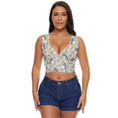 Pattern My Neighbor Totoro Women s Sleeveless Wrap Top by Mog4mog4