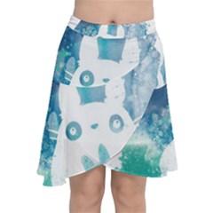 My Neighbor Totoro Chiffon Wrap Front Skirt by Mog4mog4