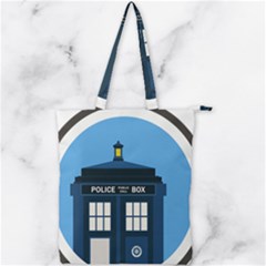 Doctor Who Tardis Double Zip Up Tote Bag by Mog4mog4