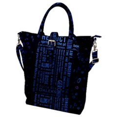 Doctor Who Tardis Buckle Top Tote Bag by Mog4mog4
