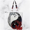 Yin And Yang Chinese Dragon Double Zip Up Tote Bag View2