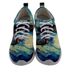 Star Starship The Starry Night Van Gogh Women Athletic Shoes by Mog4mog4