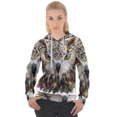 Vector Hand Painted Owl Women s Overhead Hoodie by Mog4mog4