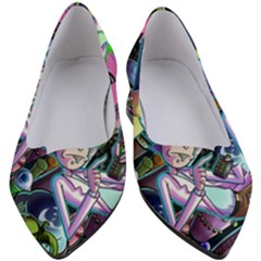 Cartoon Parody Time Travel Ultra Pattern Women s Block Heels  by Mog4mog4