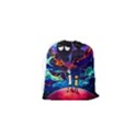 Cartoon Parody In Outer Space Drawstring Pouch (XS) View2