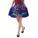 Cartoon Parody In Outer Space A-Line Pocket Skirt View1