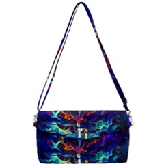 Cartoon Parody In Outer Space Removable Strap Clutch Bag by Mog4mog4