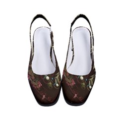Astronaut Playing Guitar Parody Women s Classic Slingback Heels by Bakwanart
