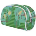 Green Retro Games Pattern Make Up Case (Medium) View2