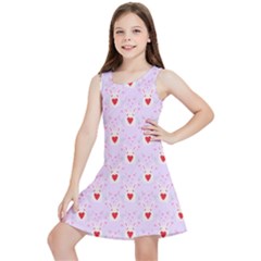 Easter Easter Bunny Hearts Seamless Tile Cute Kids  Lightweight Sleeveless Dress by 99art