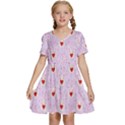 Easter Easter Bunny Hearts Seamless Tile Cute Kids  Short Sleeve Tiered Mini Dress View1