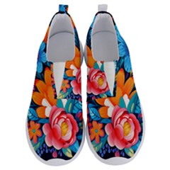 Flowers Bloom Spring Colorful Artwork Decoration No Lace Lightweight Shoes by 99art