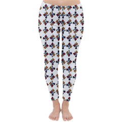Mixed Abstract Colors Pattern Classic Winter Leggings by dflcprintsclothing