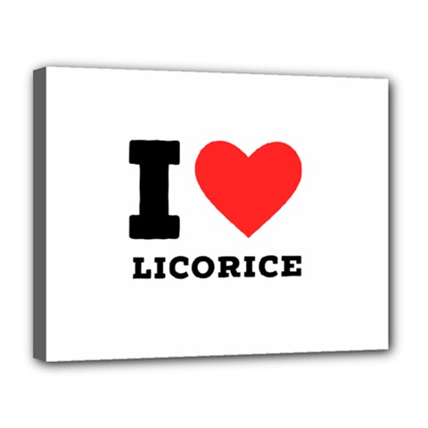 I Love Licorice Canvas 14  X 11  (stretched) by ilovewhateva