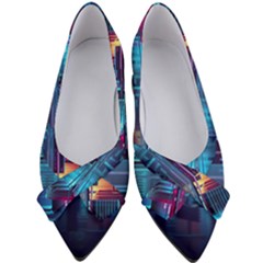 Digital Art Artwork Illustration Vector Buiding City Women s Bow Heels by 99art