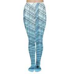 Architecture Blue Drawing Engineering City Modern Building Exterior Tights by 99art
