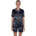 Architectural Design Abstract 3d Neon Glow Industry Satin Short Sleeve Pajamas Set View1