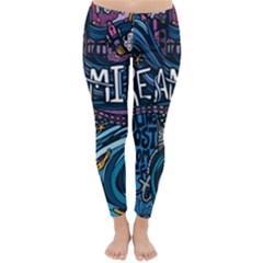 Graffiti Art Psychedelic Art Graphic Design Modern Art Classic Winter Leggings by 99art