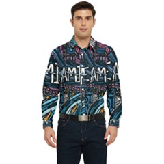 Graffiti Art Psychedelic Art Graphic Design Modern Art Men s Long Sleeve  Shirt by 99art