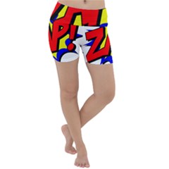 Zap Comic Book Fight Lightweight Velour Yoga Shorts by 99art