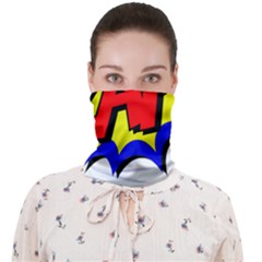 Zap Comic Book Fight Face Covering Bandana (adult) by 99art