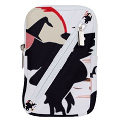 Bat Broom Broomstick Belt Pouch Bag (small) by 99art