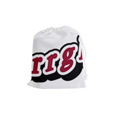 Comic-text-frustration-bother Drawstring Pouch (medium) by 99art
