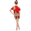Comic-characters-grandfather Kids  Mesh Tee and Shorts Set View2