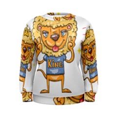 Animation-lion-animals-king-cool Women s Sweatshirt by 99art