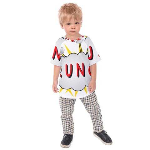 Comic-noise-paleness-explosion Kids  Raglan Tee by 99art