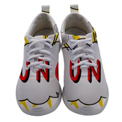 Comic-noise-paleness-explosion Women Athletic Shoes by 99art