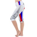 Eiffel-tower-france-flag-tower- Lightweight Velour Cropped Yoga Leggings View2