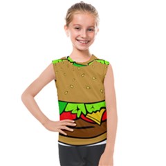 Hamburger-cheeseburger-fast-food Kids  Mesh Tank Top by 99art