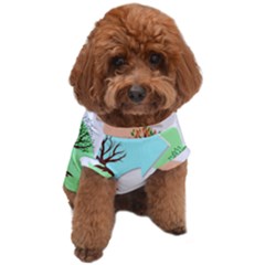 Seasons-of-the-year-year-tree Dog T-shirt by 99art