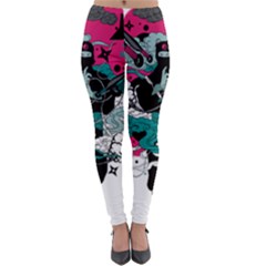 Japan Ninja-japanese-samurai-color- Lightweight Velour Leggings by 99art