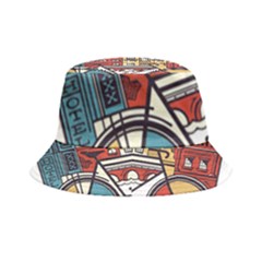 Amsterdam Graphic Design Poster Illustration Inside Out Bucket Hat by 99art
