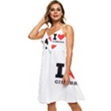 I love ginebra Sleeveless Tie Front Chiffon Dress View2
