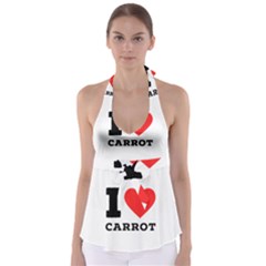 I Love Carrots  Babydoll Tankini Top by ilovewhateva