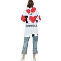 I love cannoli  Women s Long Oversized Pullover Hoodie View2