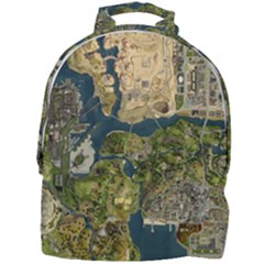 Map Illustration Gta Mini Full Print Backpack by B30l