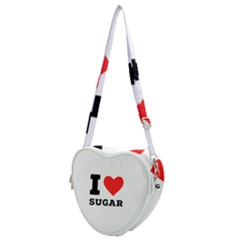 I Love Sugar  Heart Shoulder Bag by ilovewhateva