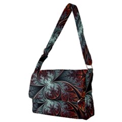Abstract Pattern Design Art Wallpaper Tracery Texture Full Print Messenger Bag (m) by danenraven