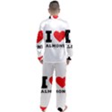 I love almond  Men s Long Sleeve Satin Pajamas Set View2