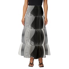 Washing Machines Home Electronic Tiered Ruffle Maxi Skirt by Cowasu